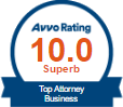 Avvo Rating 10.0 Superb Top Attorney Business